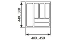 Culinorm Bestekbak - Besteklade - 45 Cm Breed X 50 Cm Diep - Grijs 7 Culinorm Bestekbak - Besteklade - 45 Cm Breed X 50 Cm Diep - Grijs -Bestek Verkoop 1200x850 7