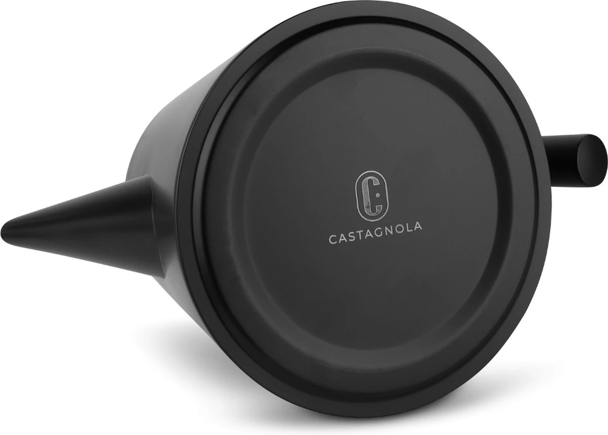 Castagnola Theepot Met Filter – Theekan – Theepot Dubbelwandig – Theepot Roestvrijstaal – Hoogwaardig RVS – 1 Liter – 5 Kopjes Thee – Zwart 4 Castagnola Theepot Met Filter – Theekan – Theepot Dubbelwandig – Theepot Roestvrijstaal – Hoogwaardig RVS – 1 Liter – 5 Kopjes Thee – Zwart - Afbeelding 2