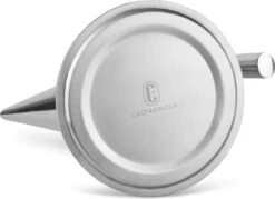 Castagnola Theepot Met Filter – Theekan – Theepot Dubbelwandig – Theepot Roestvrijstaal – Hoogwaardig RVS – 1 Liter – 5 Kopjes Thee – Zilver Glans -Bestek Verkoop 1200x871 1