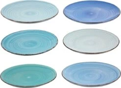 Studio Tavola Dinerborden Ocean Blue ø 26.5 Cm - 6 Stuks 15 Studio Tavola Dinerborden Ocean Blue ø 26.5 Cm - 6 Stuks -Bestek Verkoop 1200x881