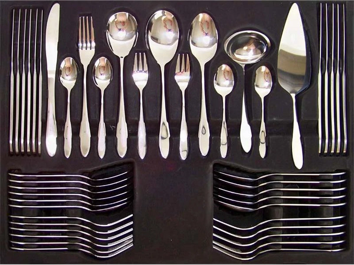 Excellent Houseware Romarino Bestekset - 60-delig - 6 Persoons 8 Excellent Houseware Romarino Bestekset - 60-delig - 6 Persoons - Afbeelding 6