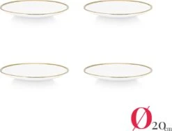 Vtwonen Serviesset - Wit-Goud - Porselein - 24-delig -Bestek Verkoop 1200x913 1