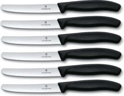 Victorinox Tafelmes 6 Stuks Zwart Krom Heft 18 Victorinox Tafelmes 6 Stuks Zwart Krom Heft -Bestek Verkoop 1200x927 3
