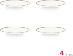 Vtwonen Serviesset - Wit-Goud - Porselein - 24-delig -Bestek Verkoop 1200x930 3