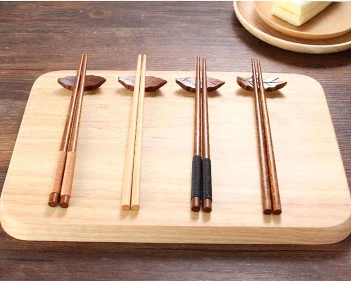 Merkloos Handgemaakte Japanse Eetstokjes - Chestnut 6 Merkloos Handgemaakte Japanse Eetstokjes - Chestnut - Afbeelding 4