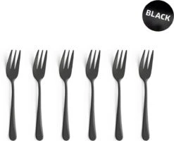 Amefa Taartvorkjes - 6 Stuks - Zwart