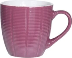 Orange85 Koffiekopjes Gekleurd - Set Van 6 - Koffiemokken - Streep - 200 Ml - Reliëf - Aardewerk - Met Oor - Theemokken -Bestek Verkoop 1200x976 1