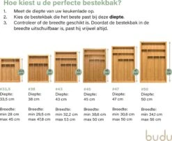 Budu Uitschuifbare Bamboe Bestekbak #47 (47 Cm Diep) - Bestekcassette Hout - Besteklade - 47 X 30,6 - 50 Cm - 6/8 Vakken -Bestek Verkoop 1200x983 1