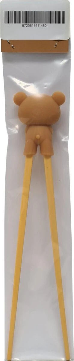 DongDong - Eetstokjes Voor Kinderen - Beer Motief - 22.5 Cm - Bruin -Bestek Verkoop 248x1200