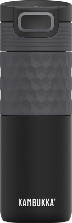 Kambukka Etna Grip Thermosbeker 500 Ml - Makkelijk Reinigen - Lekvrije Koffiebeker - Zwart -Bestek Verkoop 390x1200
