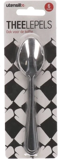 Merkloos Theelepels 6 Stuks - Koffielepels - Lepeltjes