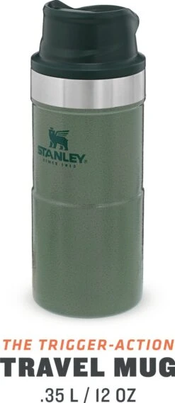 Stanley Trigger-Action Travel Mug 0.35L - Thermosfles - Hammertone Green -Bestek Verkoop 521x1200