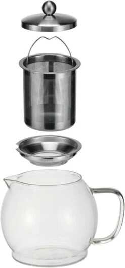 HI Glazen Theepot/theekan Met Filter En Warmhoudplaat 1,2 Liter - Theepot Met Filter - Theepot Met Warmhouder -Bestek Verkoop 558x1200 1