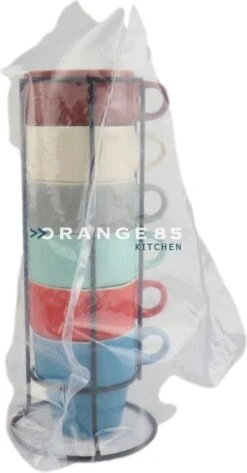 Orange85 Koffiekopjes - Met Houder - Set Van 6 - Gekleurd - 300 Ml - Keramiek 15 Orange85 Koffiekopjes - Met Houder - Set Van 6 - Gekleurd - 300 Ml - Keramiek -Bestek Verkoop 626x1200