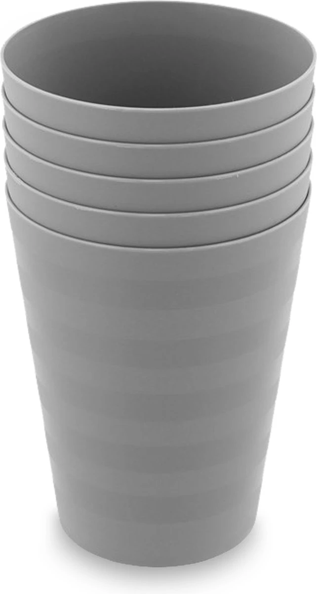 Luxe Herbruikbare Drinkbekers Van In Round – 5 Stuks – Grijs – Plastic / Kunststof – Drinkbeker Voor Volwassenen En Kinderen – Alternatief Voor Wegwerp Bekers – Drink Beker – Limonadeglazen Sapglazen – Camping Servies – Onbreekbare Glazen – Beerpong 3 Luxe Herbruikbare Drinkbekers Van In Round – 5 Stuks – Grijs – Plastic / Kunststof – Drinkbeker Voor Volwassenen En Kinderen – Alternatief Voor Wegwerp Bekers – Drink Beker – Limonadeglazen Sapglazen – Camping Servies – Onbreekbare Glazen – Beerpong