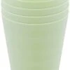 Luxe Herbruikbare Drinkbekers Van In Round – 5 Stuks – Groen – Plastic / Kunststof – Drinkbeker Voor Volwassenen En Kinderen – Alternatief Voor Wegwerp Bekers – Drink Beker – Limonadeglazen Sapglazen – Camping Servies – Onbreekbare Glazen – Beerpong