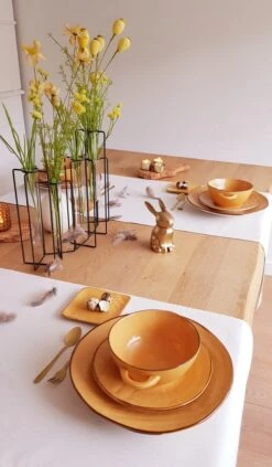 Vivi Oggi - Soepkommen Met Oor - Ø 15cm - Geel - Italië -Bestek Verkoop 701x1200