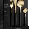 LuZana - Bestek Set Goud - 30-delig - Bestekset 6 Persoons - Goud/zwart - Bestek - Borden - Bestekset Zwart -Bestek Verkoop 702x1200 2
