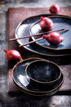 Palmer Serviesset Eccentric Stoneware 6-persoons 24-delig Blauw -Bestek Verkoop 800x1200 13