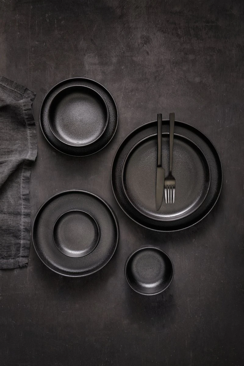 Maastricht Porselein Bord Diep Universe 21 Cm Zwart Porselein 1 Stuk(s) 6 Maastricht Porselein Bord Diep Universe 21 Cm Zwart Porselein 1 Stuk(s) - Afbeelding 4