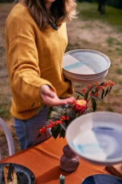 Palmer Serviesset Marlow Stoneware 6-persoons 24-delig Blauw Grijs Wit -Bestek Verkoop 801x1200 5