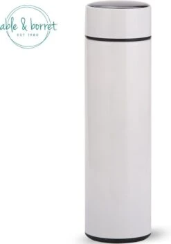 Thermoskan - Thermosfles 500 Ml - Temperatuur Display - 500 Ml - RVS - Wit - Able & Borret -Bestek Verkoop 841x1200