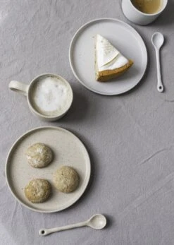 Gebaksbordjes - Taart Bordjes - 4 Stuks - Vaatwasser Bestendig - Keramiek - Wit - Beige - Bruin - Naturel -Bestek Verkoop 855x1200 3