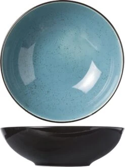 Cosy&Trendy Finesse Blue Diep Bord - Ø 20 Cm X 6.2 Cm - Set-6