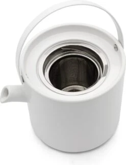 Bredemeijer - Theeset Umea Theepot 1.2L Met Theelichtwarmer - Mat Wit -Bestek Verkoop 918x1200 1