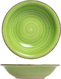 Studio Tavola Diepe Borden Summer Green ø 21 Cm - 6 Stuks -Bestek Verkoop 923x1200 2