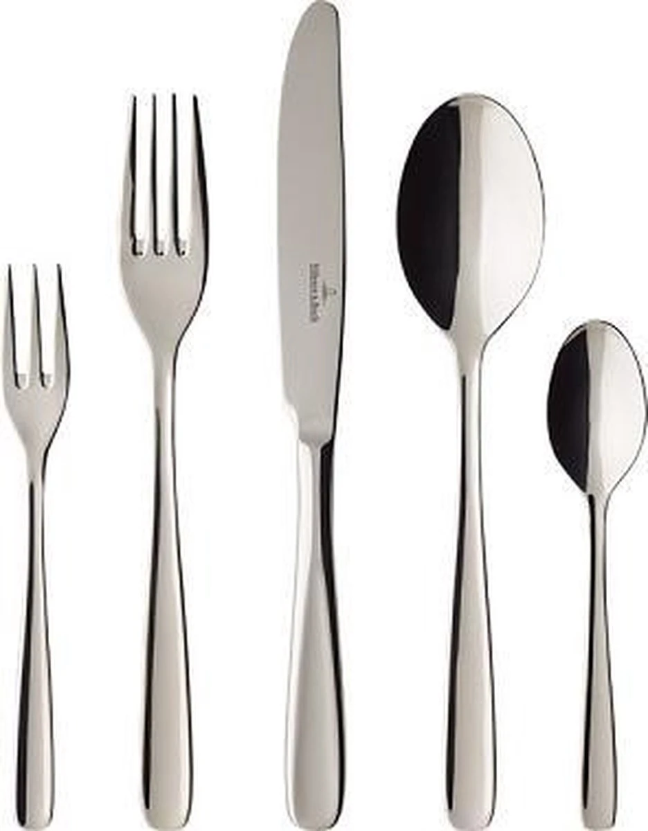 VILLEROY & BOCH - 30-delig Bestekset Liam - 6 Personen - 18/10 Edelstaal 3 VILLEROY & BOCH - 30-delig Bestekset Liam - 6 Personen - 18/10 Edelstaal