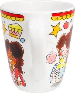 Blond Amsterdam Even Bijkletsen Mok 350 Ml - Rode Rand -Bestek Verkoop 978x1200