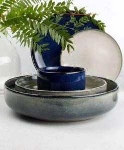 S&P MERIDIAN Diep Bord Ø 17,5cm Grijsgroen (set/4) -Bestek Verkoop 990x1200 1