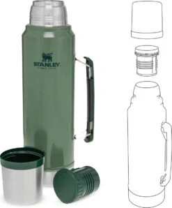 Stanley The Legendary Classic Bottle 1,00L - Thermosfles - Hammertone Green -Bestek Verkoop 996x1200